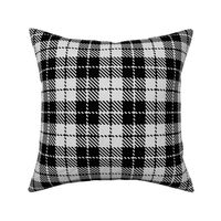 Black and White Plaids , Tartans , Checks 3.81in x 3.81in