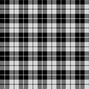 Black and White Plaids , Tartans , Checks 3.81in x 3.81in