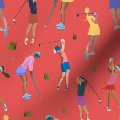 Golf Girl - coral - medium