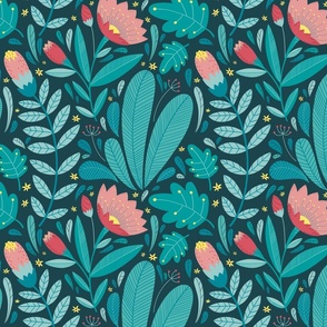 Moody Tropical Floral