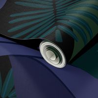 Tropical Night Moody Florals Big Scale
