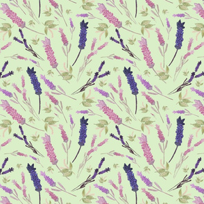 Lavender Sprays (pastel green)