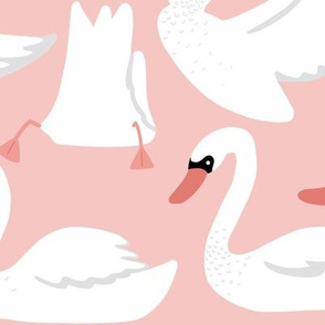 cotton candy swan lake