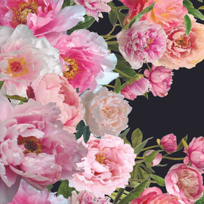 Peony Border Left