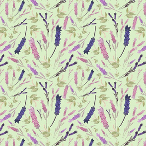 Lavender Chaos (pastel green)