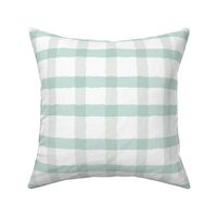 Gingham in Pastel Pink - Checkered Plaid on a white background