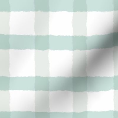 Gingham in Pastel Pink - Checkered Plaid on a white background