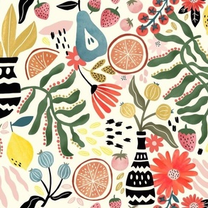 Fruit Fabric, Wallpaper and Home Decor