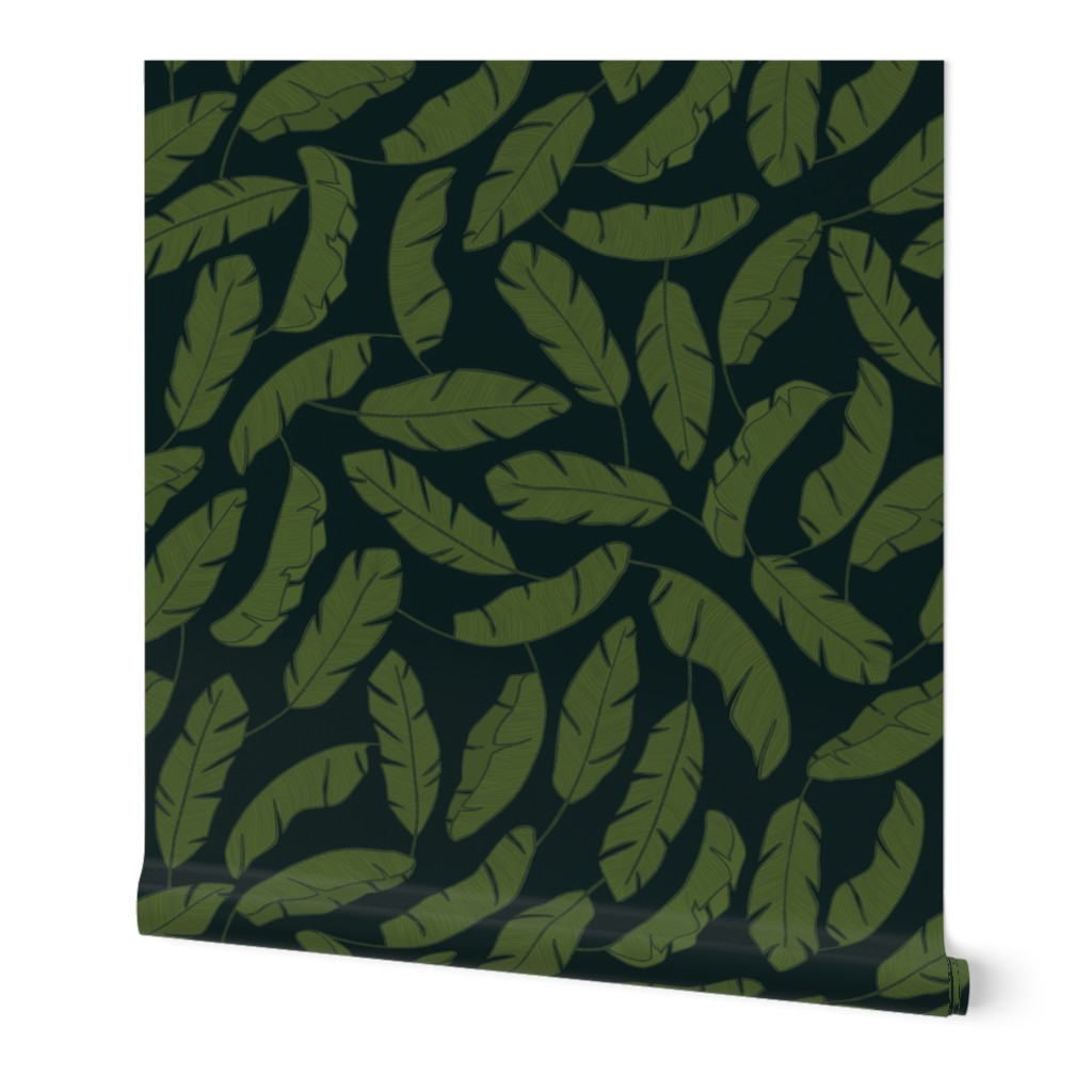 Dark Green Banana leaf 