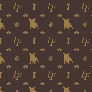 Louis Frenchie Bulldog Luxury Dog Attire Print