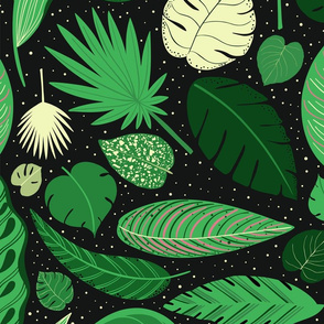 Moody Tropical Leaves (Large Scale)