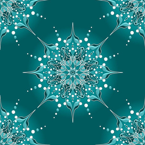 Teal Mandalas