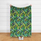 moody tropical leaves - large scale