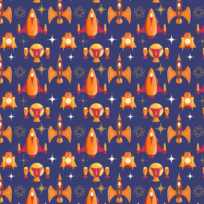 Atomic Rockets Small Orange and Red Scale