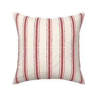 Ticking Stripe vertical - Vintage Red - Medium