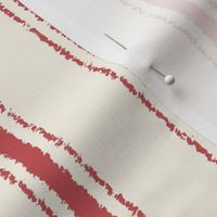 Ticking Stripe vertical - Vintage Red - Medium