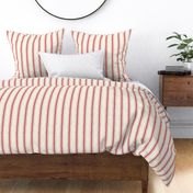 Ticking Stripe vertical - Vintage Red - Medium