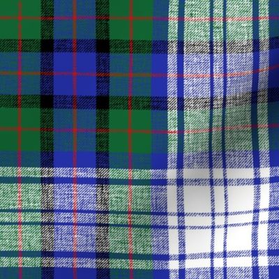 Murray of Atholl dress tartan, 1880 Clans originaux,  8" slubbed, modern colors