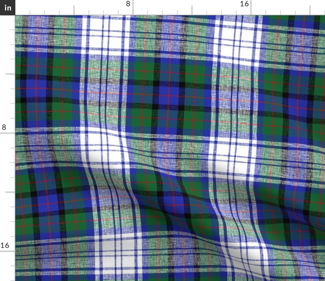 Murray of Atholl dress tartan, 1880 Clans originaux,  8" slubbed, modern colors