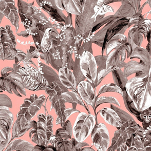 Tropical Evening Pink and Taupe