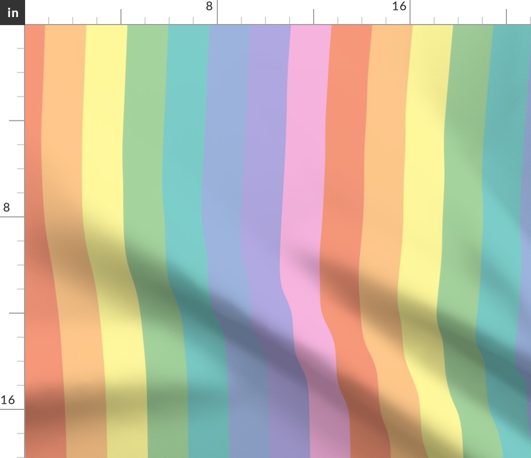 Bright pastel rainbow stripe 2 - vertical (large)