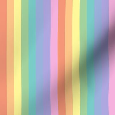 Bright pastel rainbow stripe 2 - vertical (small)