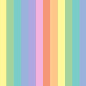 Bright pastel rainbow stripe 2 - vertical (small)