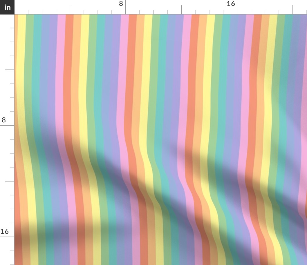 Bright pastel rainbow stripe 2 - vertical (small)