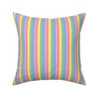 Bright pastel rainbow stripe 2 - vertical (mini)