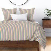 Bright pastel rainbow stripe 2 - vertical (mini)