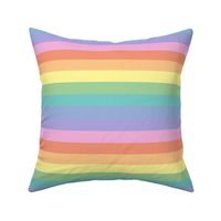 Bright pastel rainbow stripe 2 - horizontal (medium)