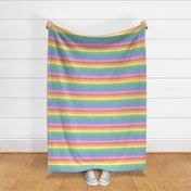 Bright pastel rainbow stripe 2 - horizontal (medium)