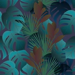 Tropical Floral Wallpaper