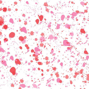 splat in valentine red and pink