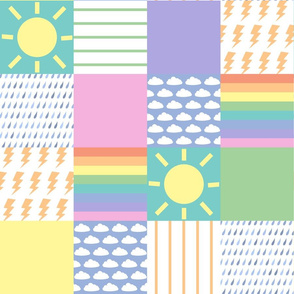 Weather cheater quilt / playmat fabric (extra large)