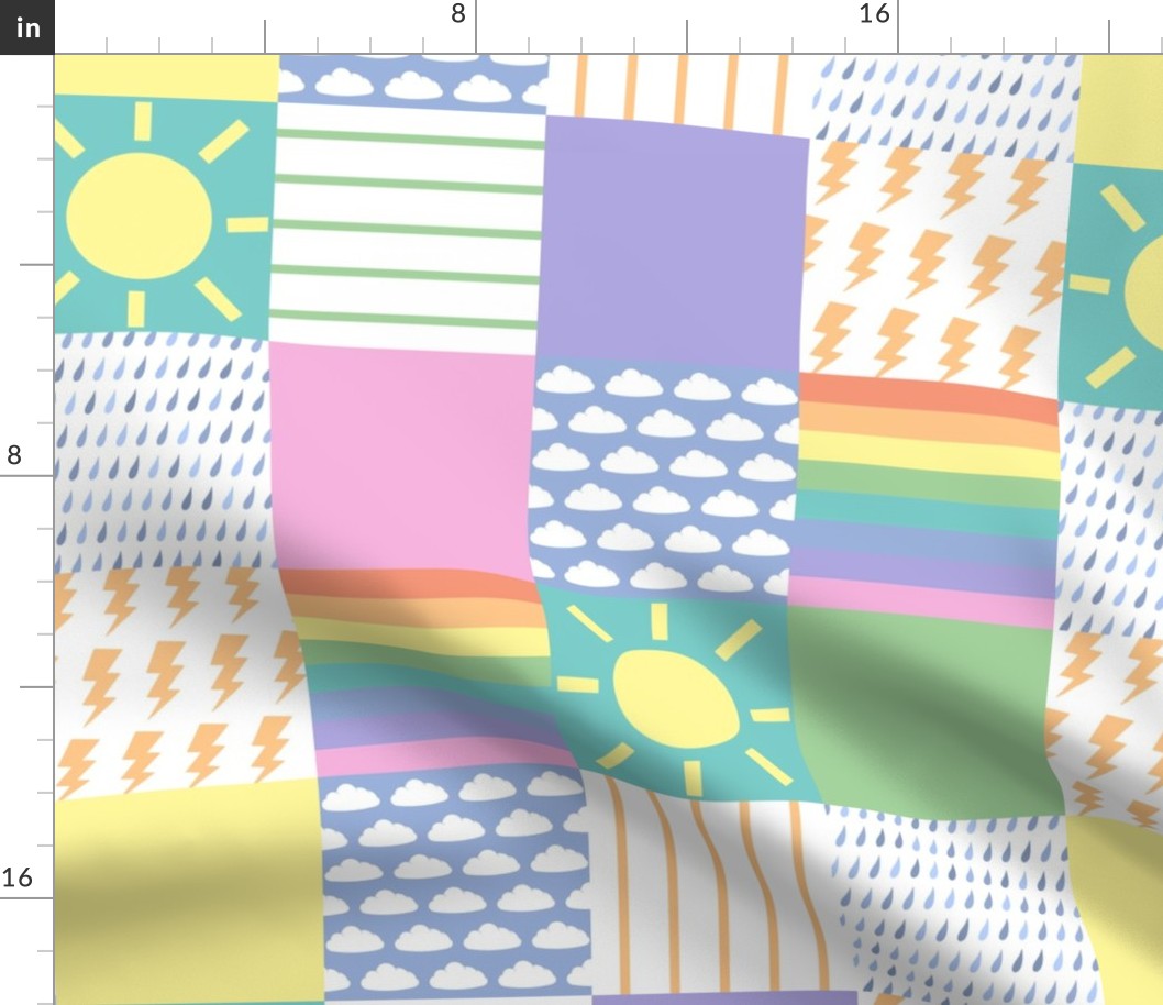 Weather cheater quilt / playmat fabric (extra large)