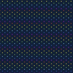 (XXS) Dots loose XXS Rainbow on light anthracite grey