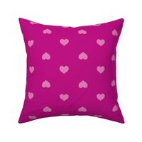 (L) Hearts L Heather Violet on Pink