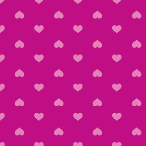 (L) Hearts L Heather Violet on Pink