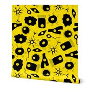 Happy and Sad Cells on Yellow