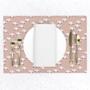 Little Ambulance and first aid medical theme nurse design blush coral pink