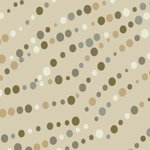 Diagonal Dots-Mushroom Palette-regular scale