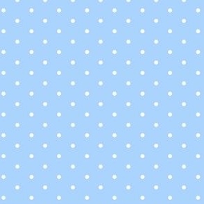 (XS) Dots loose XS White on Baby Blue