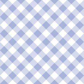 Gingham Small | Soft Warm Blue + White