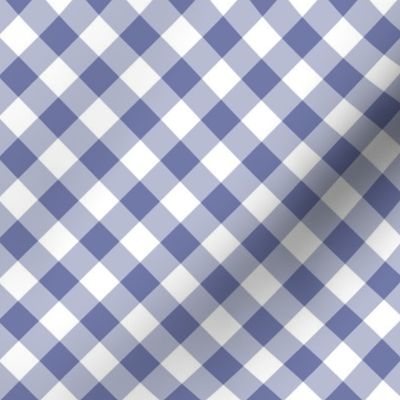 Gingham  Small | Medium Warm Blue + White-ed