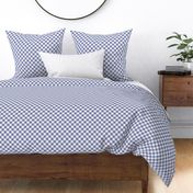 Gingham  Small | Medium Warm Blue + White-ed