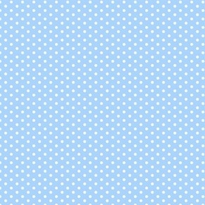 (XS) Dots XS White on Baby Blue