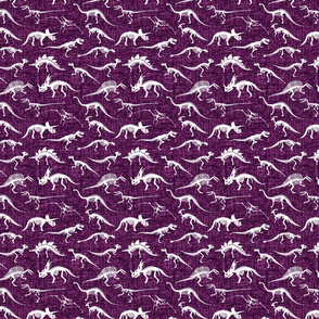 black purple small dinosaur bones