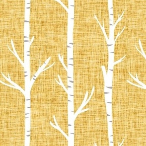 dandelion linen birch trees