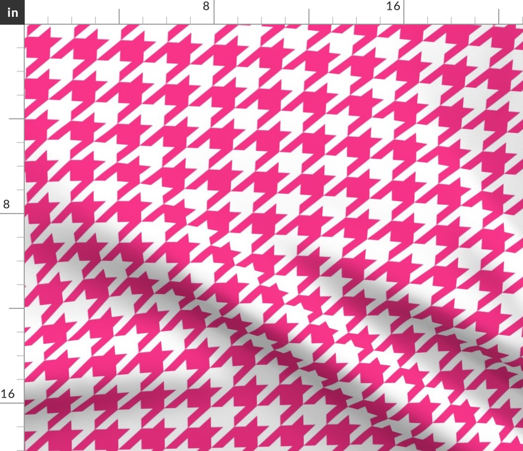 Houndstooth Check //Hot Pink ((Small))